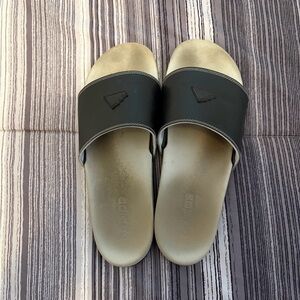 Adidas Black & Grey Slide Sandals